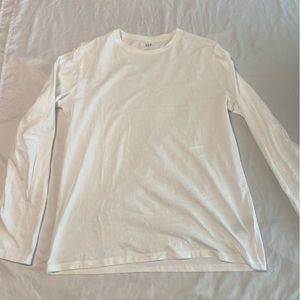 Gap Everyday Soft Longsleeve Tee Size Medium Color White 100% Cotton